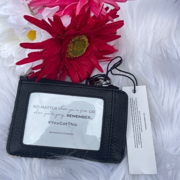 NWT Aimee Kestenberg Alia Slim Calf Hair ID Key Card Wallet - Picture 2 of 5